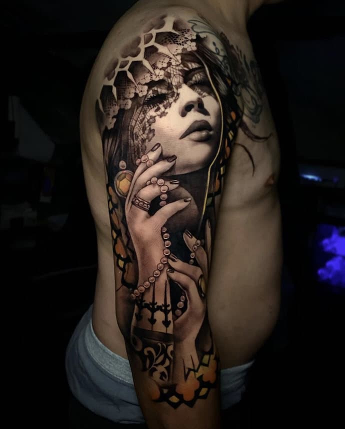 Example of realism tattoo style